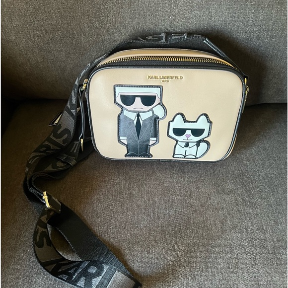 Karl Lagerfeld Camera Crossbody Purse NWT